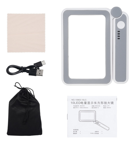 Lupa Portátil De Regalo Para Personas Mayores, Lupa 4x