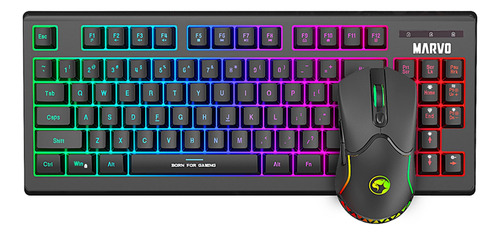 Combo Gaming Inalámbrico Marvo Kw516 Mouse Teclado Español