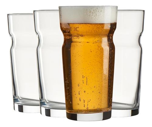 Set X 4 Vasos Cerveceros Chop Copa Vidrio Pasabahce Lager