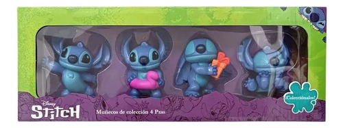 Lilo Y Stitch Set 4 Figuras Stitch Adorables Disney
