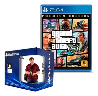 Grand Theft Auto V Premium Playstation 4 Gta V Y Taza 3