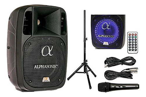 Alphasonik Parlante Amplificado De 800w Pro Dj De 6 Pulgadas