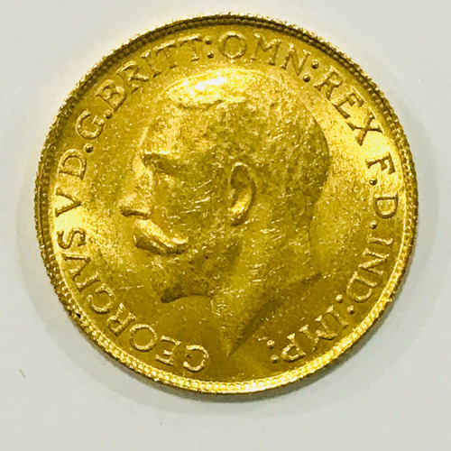 Moeda Ouro 23k-7.9gr. Georgivs V D. Brito.1919.