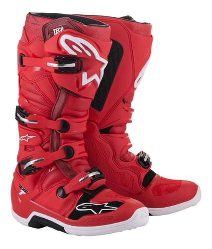 Bota Alpinestars Tech 7 Vermelha Cross Trilha Lançamento