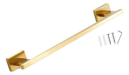 Elegante Organizador De Baño Para Toallero Dorado