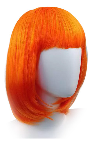 Peluca Bob Vibrante, Aspecto Realista, Ideal Para Fiestas