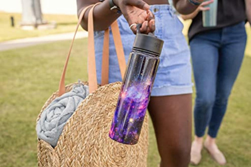 Simple Modern Leopard Water Bottle With Straw Lid Vacuum Color Pattern: Cream Leopard