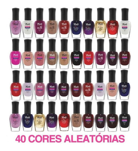 Kit Esmaltes Nati 5free - 40 Cores Aleatórias