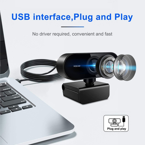 Cámara Web Full Hd 1080p Usb Con Micrófono