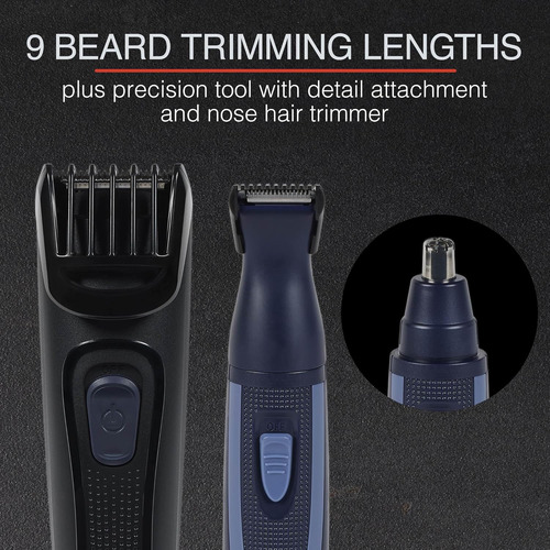 Remington Kit De Recortadora De Barba Recargable Para Bigote
