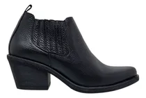 Comprar Botas Botinetas Cuero Mujer Tipo Texanas Caña Baja Riot 1622