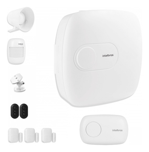 Kit Alarme Intelbras Amt 1016 Net Com 4 Sensores Sem Fio