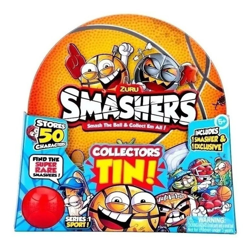 Lata Basket Coleccionables Smashers C/figura Wabro