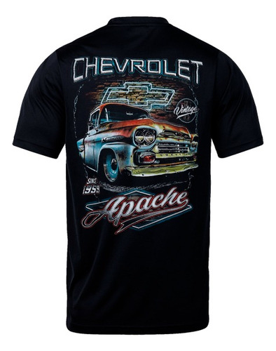 Remera De Algodón Premium Yorkstone Chevrolet Apache Vintage