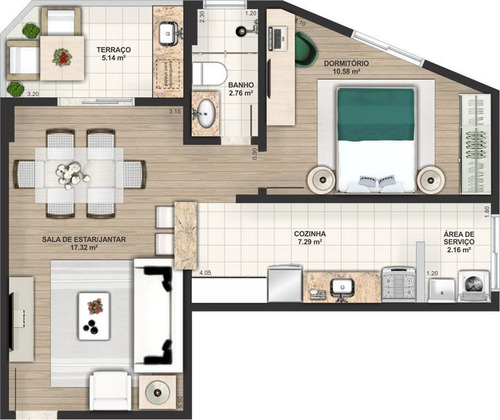 Apartamento - Venda - Caiçara - Praia Grande - Via1