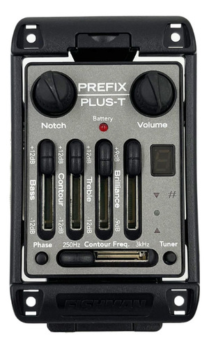 Pré Amplificador Fishman Prefix Plus Man-pt4 Cor Preto