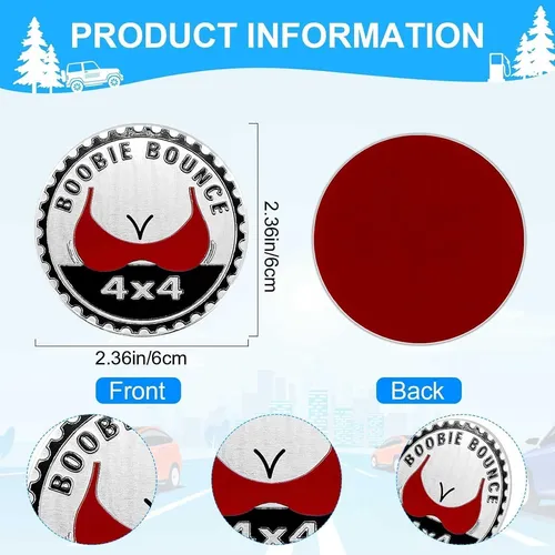 3pcs Boeble Bounce Insignia Con Calcomanías Con De 4 X 4 De