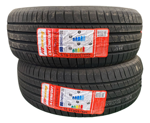Kit De 2 Llantas 205/55r16 Mileking 91v Ex-comfort