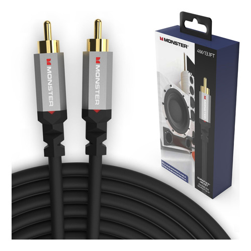 Monster Essentials - Cable De Subwoofer De Alta Calidad Para