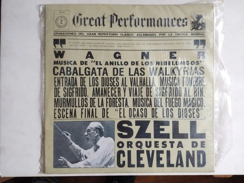 Wagner Cabalgata De Las Walkyrias Szell Lp Vinilo (Usado)