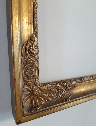Imagen 2 de 5 de Cuadro Marco Antiguo Dorado 31,5x26,5 7o 1554