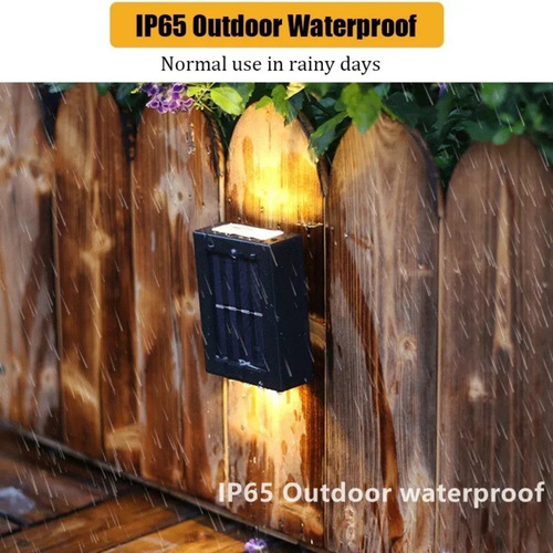 Imagen 10 de 10 de Pack X2 Aplique Led Exterior Resiste Impermeable Luz Cálida