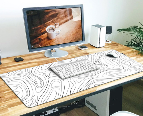 Almohadilla De Ratón De Juego Topográfico, Mousepad Xl Exten