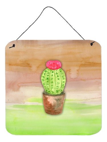 Caroline Treasures Cactus - Impresin Metlica En Acuarela, Co