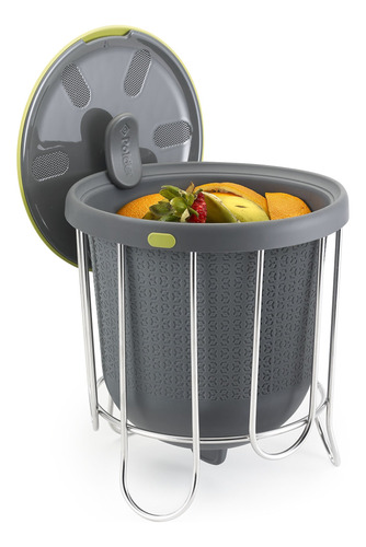 Kitchen Composter-cubo De Silicona Flexible Que Se Invi...