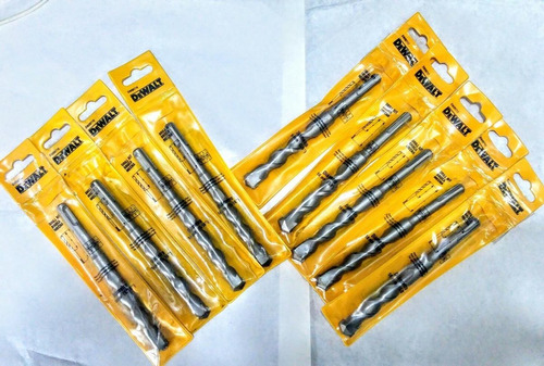 Lote 9 Mechas Dewalt Dw00716 Dw00717 14mm 16mm Broca Sd Plus