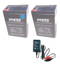 Comprar Kit 2 Baterias 6v 4.5ah Juguetes Autos Electricos + Cargador