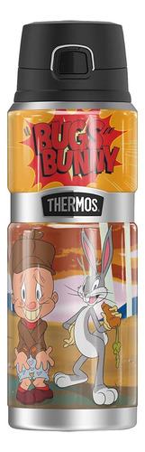 Looney Tunes Bugs Y Elmer Thermos Botella Acero Inoxidable