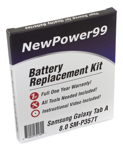 Newpower99 Kit Repuesto Bateria Para Samsung Galaxy Tab 8.0