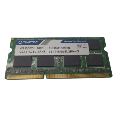 Memoria Ram 4 Gb Pc3l-12800 Ddr3l-1600 Mhz Sodimm 1.35v