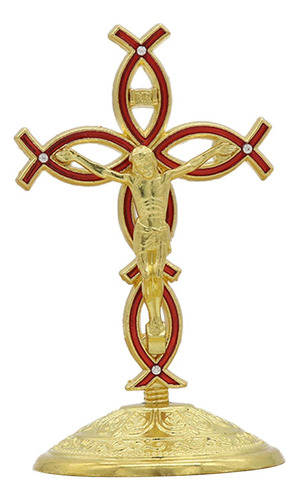 Estatua De Cruz De Pie, Decoración Religiosa Para El Hogar