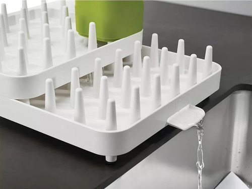 Escurridor Platos Adaptable Con Escurre Cubiertos Duzzi Gris