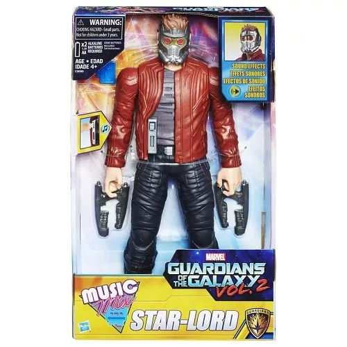 BONECO GUARDIOES DA GALAXIA FIGURA ELETRONICA STAR LORD HASBRO A8685 9501