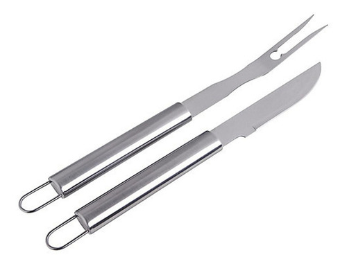 Imagen 7 de 10 de Kit Utensilios De Acero Asador Bbq 18pz. Mrbeef Estuche Pro