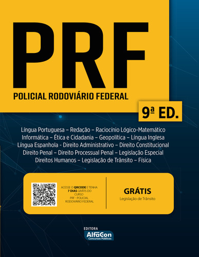 Apostila Prf - Policial Rodoviário Federal, De Equipe Alfacon. Editora Alfacon, Capa Mole Em Português