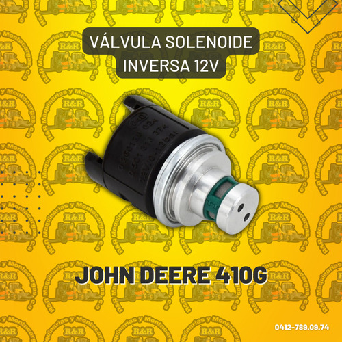 Válvula Solenoide Inversa 12v John Deere 410g