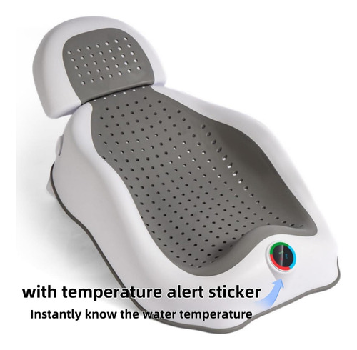 Bububoby Baby Bath Support Bathtul Con Termómetro, Ideal De