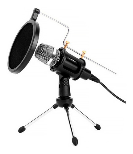 Microfono De Condensador Para Estudio Jack 3.5mm + Tripode