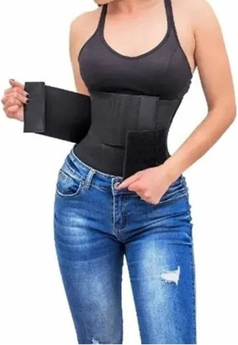 Faja De 3 Velcros Mujer Moldeadora Reductora Talle Alto 25cm