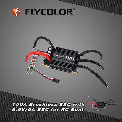Velocidad Electrónica Sin Escobillas 150a Esc Flycolor A Pru