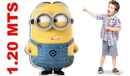 Set Personaje Minion 1.20mts Y Kit Estrellas/globos