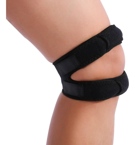 Faja Rodillera Presurizada Banda Protectora Para Rodilla Color Negro Talla Ajustable