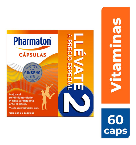 Duo Pack Multivitamínico Pharmaton Para Adultos 60 Caps