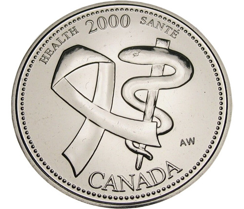 Moeda Do Canada 25 Cents Millenium Series Abril 2000 Fc