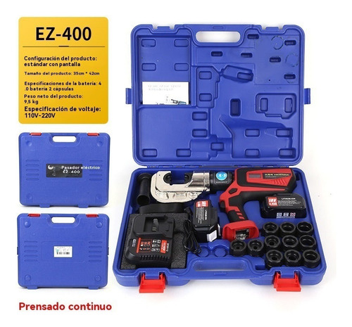 Alicate Hidráulico Elétrico Ebs-400 12t Crimpagem Contínua