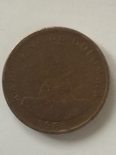Escasa Moneda De 2 Pesos Colombianos Del Año 1981
